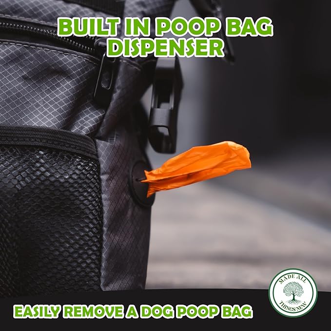Dog Poop Holder with Dog Poop Bag Dispenser for Responsible Pet Owners - Leave no Trace!-PurrikoPets