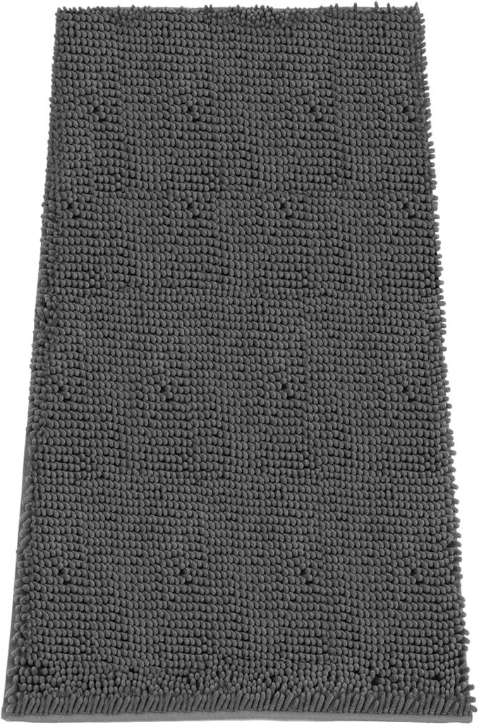 Absorbent Dog Door Mat for Muddy Paws, 60" x 30" Chenille Indoor Mats for Entryway, Trap Dirt Front Door Mat Indoor Entrance Washable Non Slip Soft-PurrikoPets