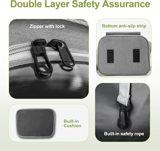 Expandable Cat Backpack,Cat Bubble Backpack Carrier for Carrying Cats, Pets and Small Dogs,Airline-Approved,Designed for Travel, Hiking, Walking,Car （Grey-PurrikoPets