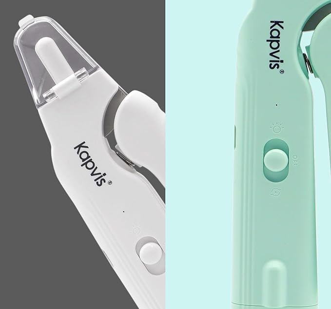 2-in-1 Dog & Cat Nail Clipper and Grinder,LED Lights & Safety Guard for Large Medium Small Dogs Cats Claw Trimmer,Claw Grooming Tool for for Cats and Small Dogs-PurrikoPets