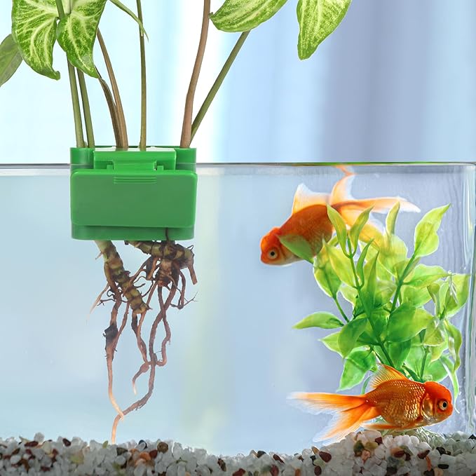 2Pcs 3 Holes Upgraded Aquatic Plant Cup Aquarium Plant Holder for Tank, Hanging Aquarium Plant Holder, Aquarium Aquatic Plant Cultivation, Aquarium Plant Decoration.-PurrikoPets