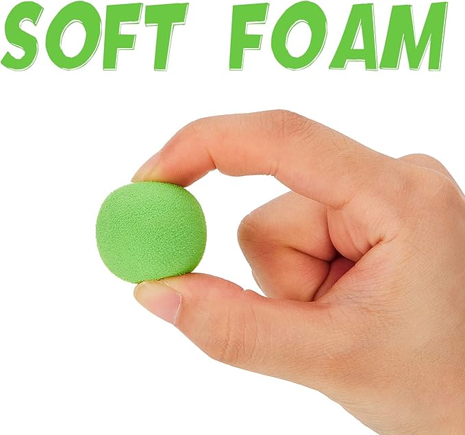 Frienda 24 Pieces Refill Balls Soft Green Foam Balls Refills Approx 1. 1 Inch in Diameter, Soft Small Light Cat Ball Toys-PurrikoPets