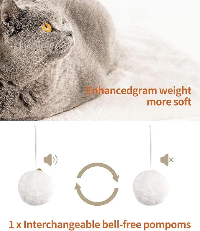 FourFurPets 26.7in Large Cat Tree Tower Condo, Cat Scratch Posts for Indoor Cats, Big Plate, Three 23.6in Full Sisal Scratching Posts, White-PurrikoPets