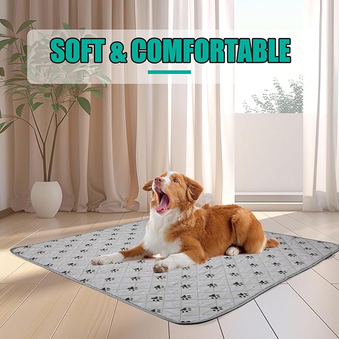 5 Pack Large 36"X41"Washable Pee Pads for Dogs Super Absorbent Dog Training Pads Non-Slip Waterproof Pet Training Pads Mats Whelping Pads for Dogs Cats Puppy-PurrikoPets