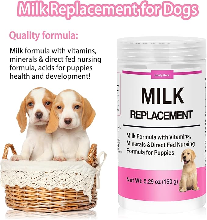 4 in 1 Whelping Kit for Dogs - Whelping Calcium Paste, Probiotic Paste, Fading Puppy Support & Puppy Milk Replacer - Essential Dog Whelping Supplies for Safe Delivery, Strong Puppies & Nursing Support-PurrikoPets