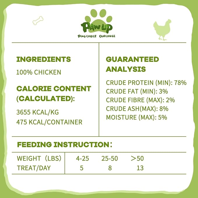 Freeze Dried Chicken for Dogs Cats, High Protein Raw Dog Food Topper, Single Fresh Ingredient Treats, 4.6oz, Rawhide Free-PurrikoPets