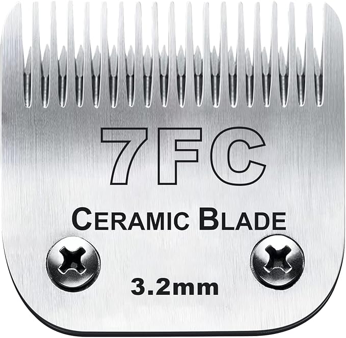 7FC Blades Dog Grooming Clipper Compatible with Andis Pet/Oster A5/Wahl KM Series, Ceramic & Stainless Steel Blade-PurrikoPets