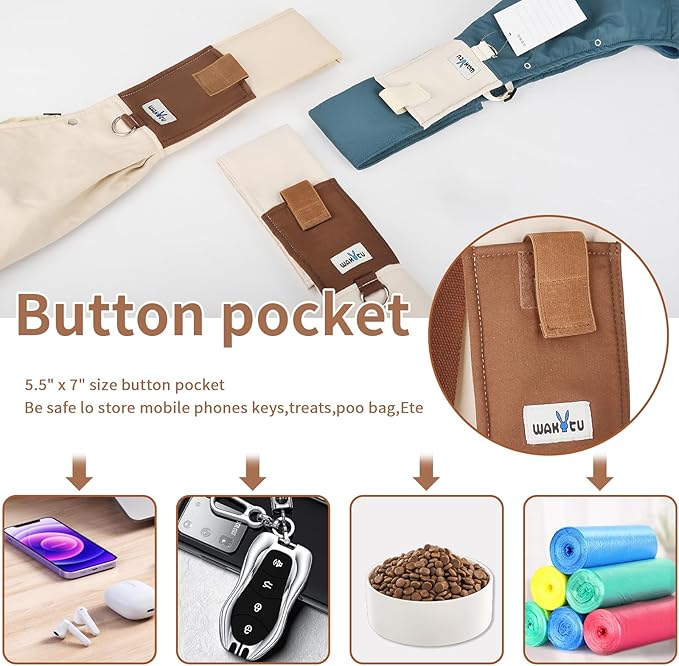 Dog Sling Carrier for Small Dogs - Front Dog Carrier with Adjustable Strap - Hands Free Pet Papoose Bag for Chest - Suitable for Puppy, Small Dogs, and Cats for Outdoor Travel,15 lbs-PurrikoPets