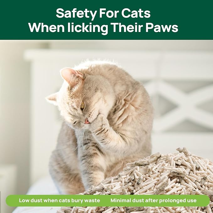 18lbs Tofu Cat Litter Clumping, Flushable, Dust-Free, Low Tracking, Lightweight, Ultra Absorbent and Fast Drying, 100% Natural Pea Husk Kitty Litter Solubility in Water, (9lbs×2bags)-PurrikoPets