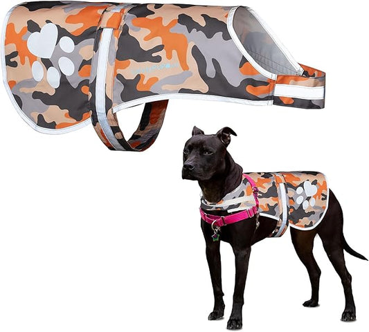 Dog Reflective Vest – Hi-Vis Fluorescent Visibility That Helps to Safeguard Your Pet On/Off Leash in Urban & Rural Areas (Camo, Small)-PurrikoPets