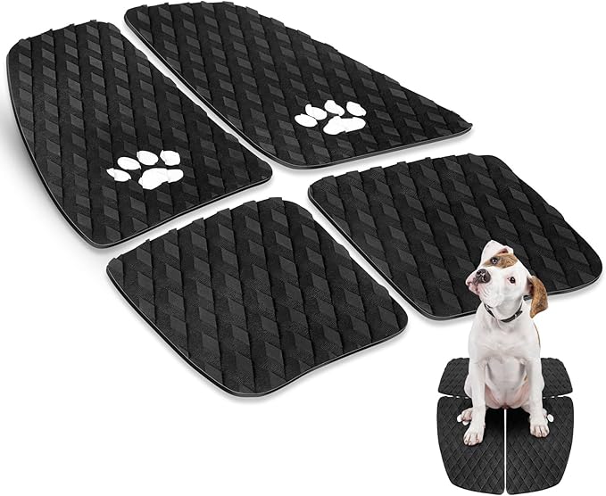 Dog Traction Pad Dog Paddle Board Kayak Accessories 21.2 x 15.3 Inch Non Slip Deck Grip Mat Surfboard Traction Good Grip EVA Foams for SUP Skimboard Paddleboard Surfboard-PurrikoPets