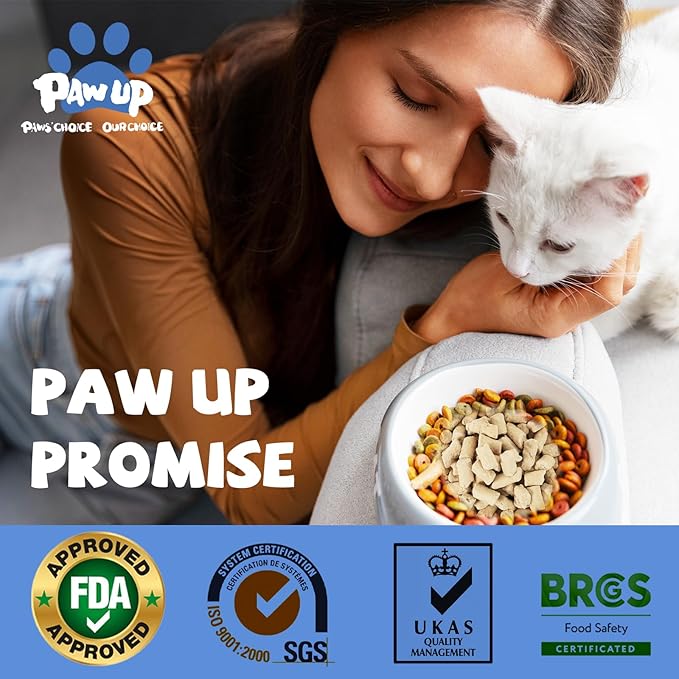 Freeze Dried Raw Dog Food, Chicken & Salmon Recipe Dog Food Topper, High Protein, Rawhide Free, Gluten&Grain Free for Dogs, Cats, 5.3oz-PurrikoPets