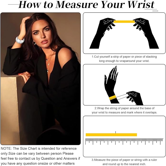 YMBYCM Chunky Bangle Bracelets for Women Trendy Wide Chunky Cuff Bracelets Wrap Bracelet