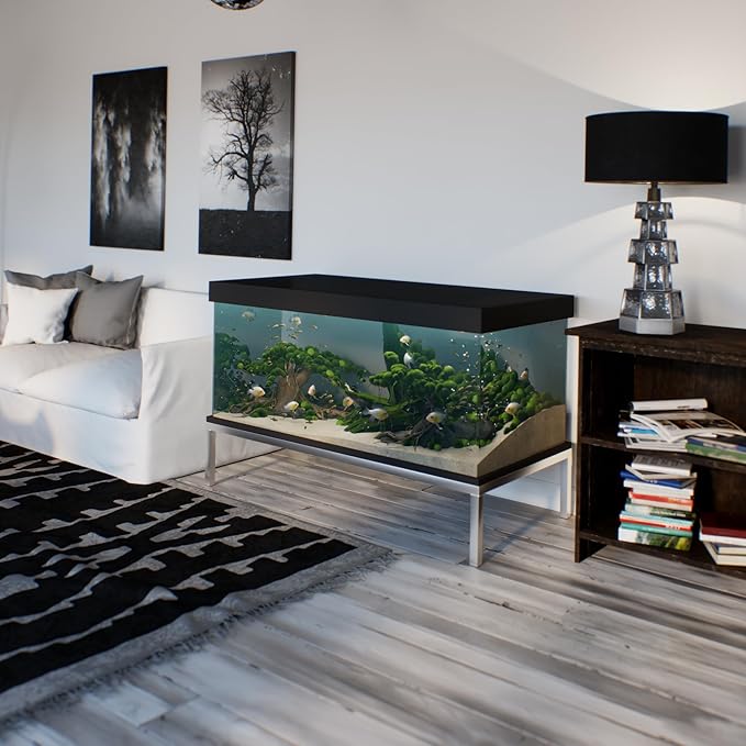 30 in X 60 in. Aquarium Stand | Industrial Style Aluminum Fish Tank Base with Open Frame Design-PurrikoPets