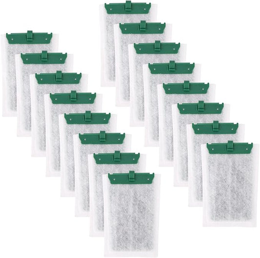 16pcs Medium Replacement Filter Cartridges Compatible with Tetra Whisper Bio-Bag, Fish Tank Parts Accessories for 10i IQ10 PF10 ReptoFilter, 5-10 Gallon Aquarium Filter Cartridges-PurrikoPets
