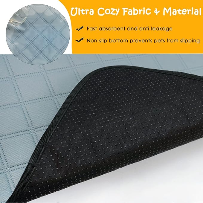 4 Pack Guinea Pig Cage Liners Washable Guinea Pig Bedding Super Absorbent | Waterproof | Non Slip| Reusable Guinea Pig Pee Pads for Small Animals Rabbit Hamster Rat - for Midwest 48" x 24"-PurrikoPets