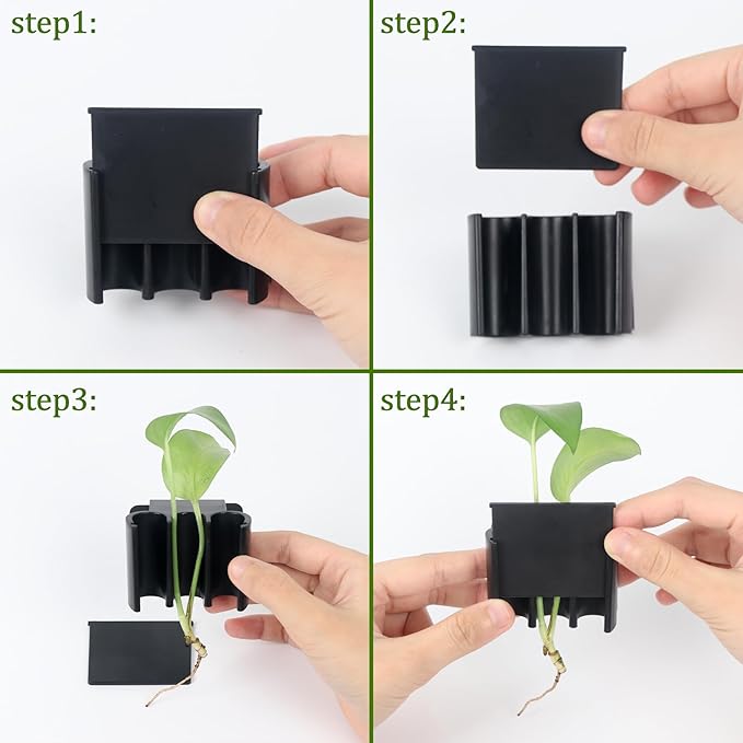 2Pcs 3 Holes Upgraded Aquatic Plant Cup Aquarium Plant Holder for Tank, Hanging Aquarium Plant Holder, Aquarium Aquatic Plant Cultivation, Aquarium Plant Decoration.-PurrikoPets