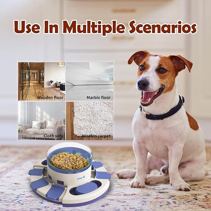 Dog Puzzle Toys for Boredom and Mental Stimulation, Interactive Slow Food Feeder Dispenser, Professional Level 2 in 1 for Large/Medium/Small Dogs-PurrikoPets