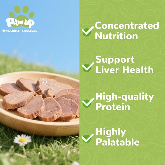 Freeze Dried Chicken Liver Pet Treats, High Protein Freeze-Dried Pet Food for Dogs, Cats, Fresh Ingredient Snacks, 4.6 oz, Rawhide Free&Grain Free-PurrikoPets