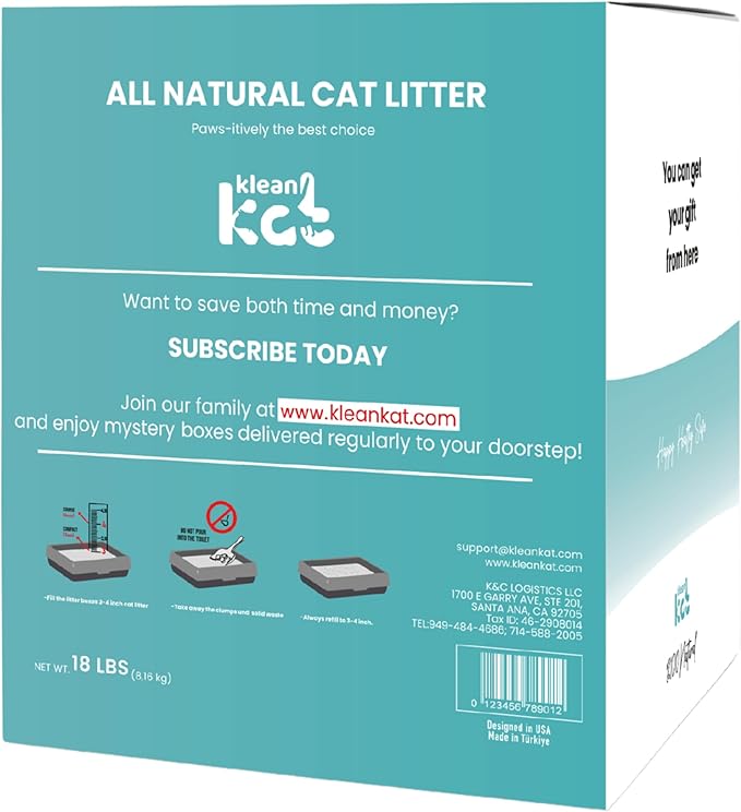 All Natural Clumping Cat Litter – Multiple Scents – Low Dust, Odor Control – (Marseille Soap) 18 lb - Surprise Toy Inside-PurrikoPets