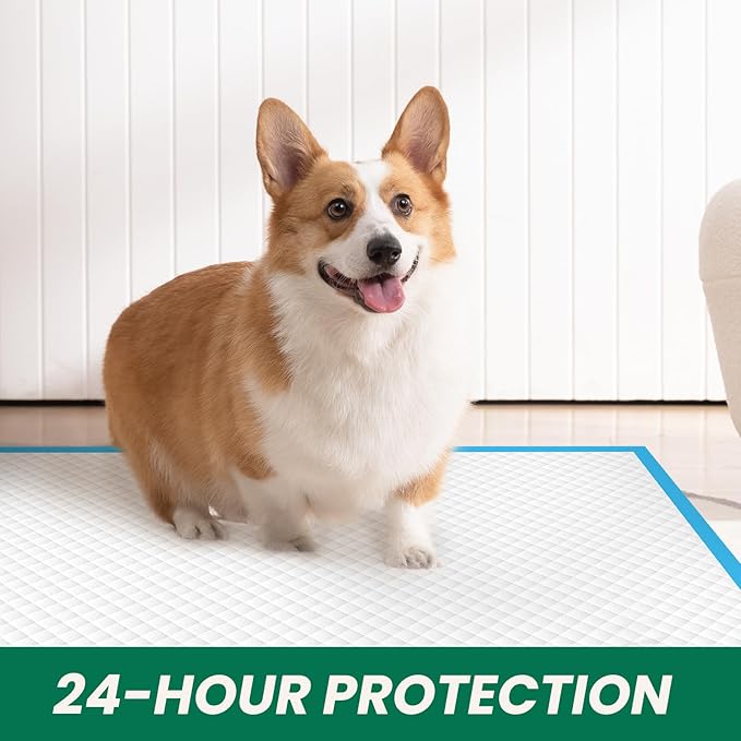 100 Count Large Dog & Cat Puppy Pee Pads - 28"x30" Absorbent Potty Training Pads | Leakproof Quick-Dry Disposable Pet Pads for Puppies, Dogs & Cats | Indoor, Outdoor, Litter Box, Housebreaking Use-PurrikoPets