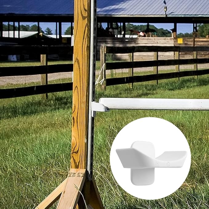 10Pcs Pinless Jump Cups Horse Competition Jump Cups 20mm Horse Jump Cups for Horse Jumper Equestrian Activities-PurrikoPets