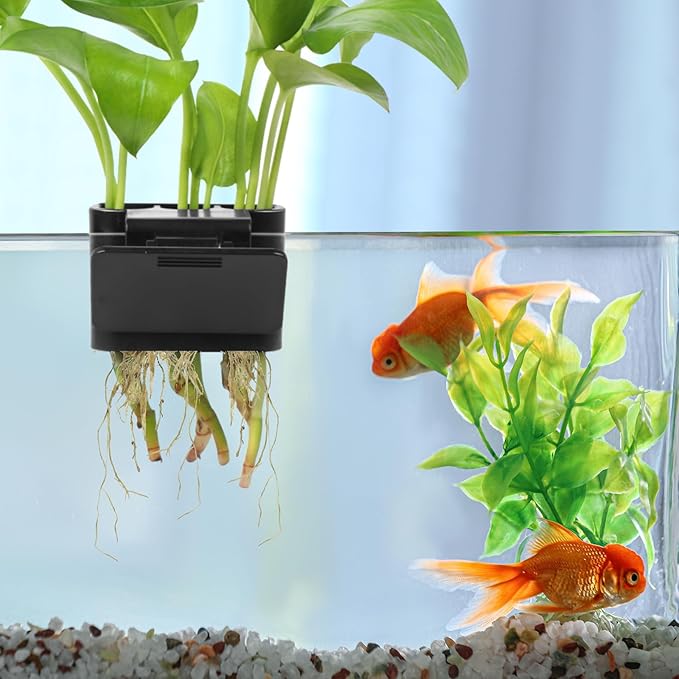 4Pcs 3 Holes Upgraded Aquatic Plant Cup Aquarium Plant Holder for Tank, Hanging Aquarium Plant Holder, Aquarium Aquatic Plant Cultivation, Aquarium Plant Decoration.-PurrikoPets