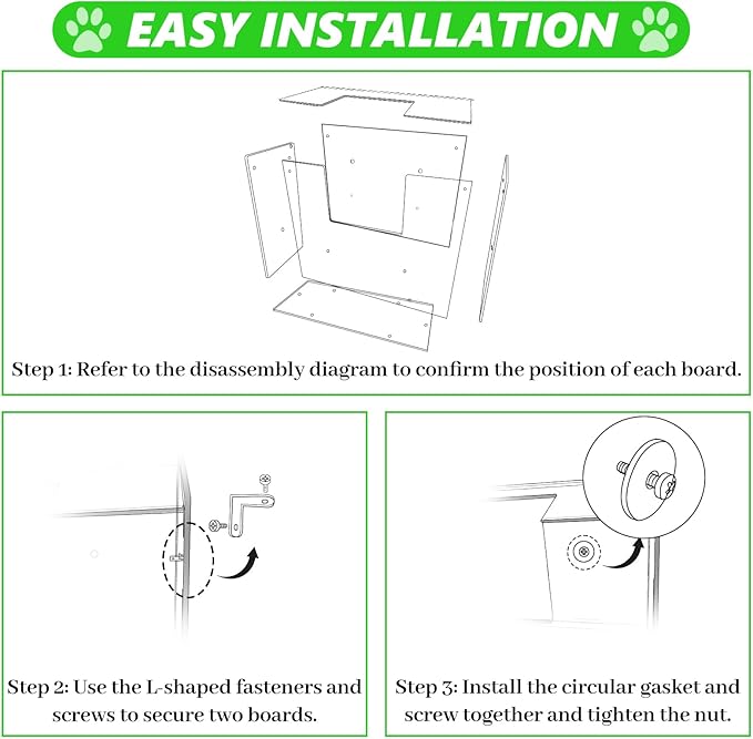 Acrylic Rabbit Hay Feeder with Lid, Transparent Hanging Food Dispenser Hay Feeder for Bunny Rabbits Guinea Pig Cage Chinchillas Hamsters Small Pets and Animals（Medium-PurrikoPets