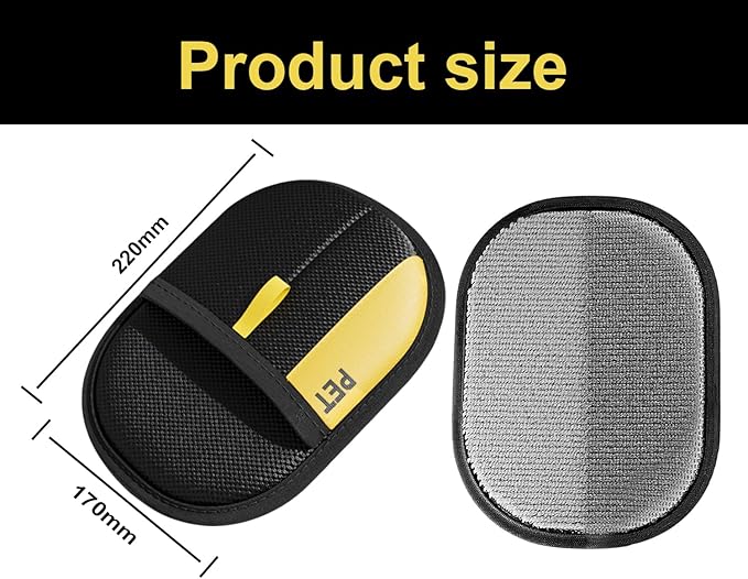 2Pcs Electrostatic Gloves Pet Hair Removal, Reusable Cat & Dog Hair Remover for Couch, Furniture, Carpet, Curtain, Upgraded Animal Fur Removal Tool, Cat Grooming Gloves-PurrikoPets
