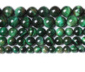 Natural Green Tiger Eye Beads Stone Round Loose Beads Energy Gemstone Healing Power for Jewelry Making 1 Strand 6mm 60pcs 15"