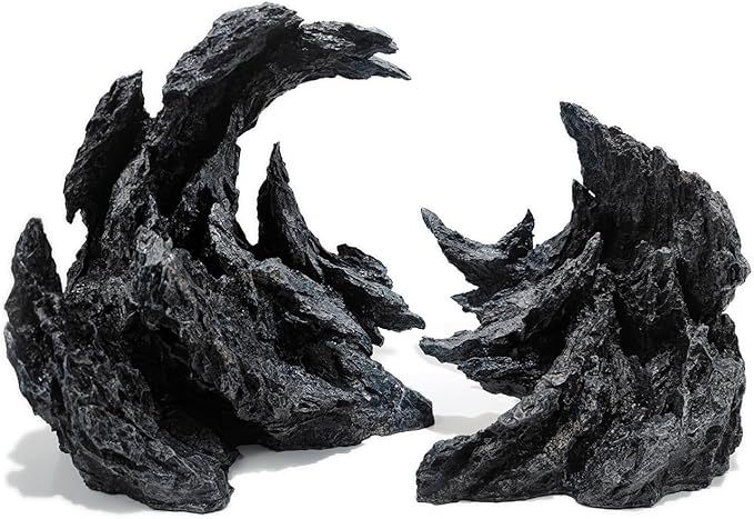 Fish Tank Decor Rocks.Aquarium Decoration Model.Easy Superior Aquascape (Perched Canyon-15inch)-PurrikoPets