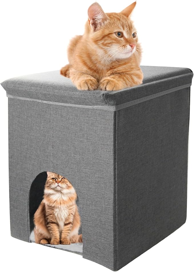 Dog Stairs with Storage Dog Steps for High Beds 3-Step Pet Stairs Ramp with Storage Box and Condo for Small Dogs Cats Pets-PurrikoPets