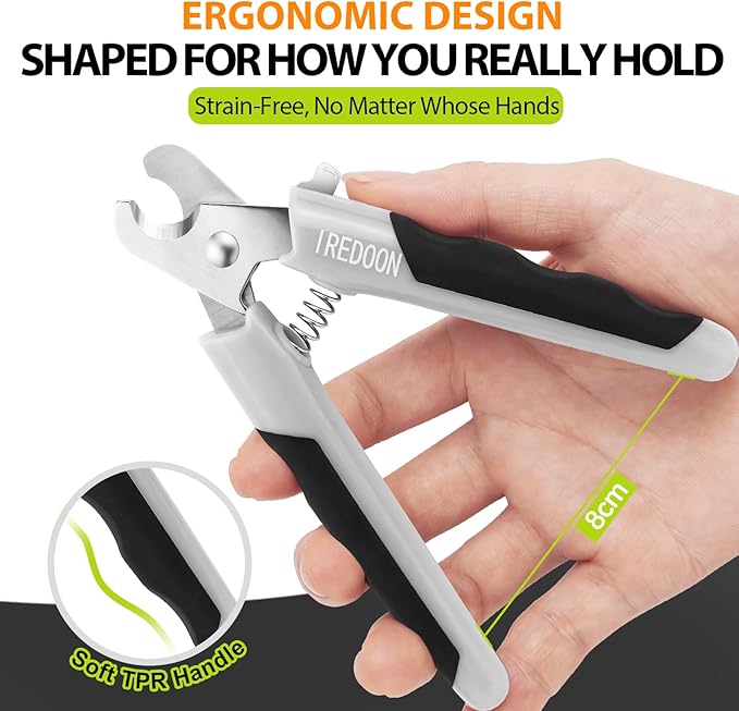 Dog Nail Clippers and Trimmers with Nail File, Ultra-Sharp 4CR13 Stainless Steel Blades Pet Grooming Nail Clippers for Small Medium-Large Breeds-PurrikoPets