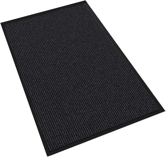 Door Floor Mat Commercial Grade Large Size 4' x 6'Heavy Duty Tough Entry Collection Slip Skid Entrance Mat with Rubber Backing Low Profile and Easy to Clean Indoor Outdoor Rug-PurrikoPets