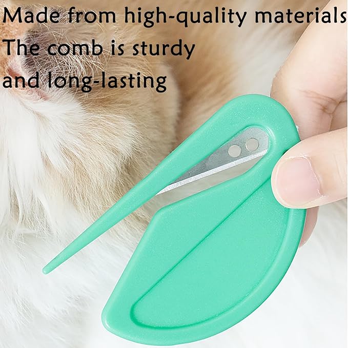 5Pcs Knotting Comb for Cats, Pet Knotting Comb De knotting comb for Dog Pet Hair Removal Tool Cat Dog Grooming Supplies Matted Fur Remover-PurrikoPets