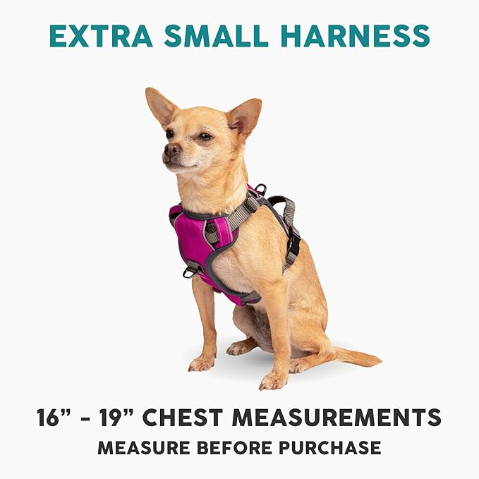 Embark Adventure Dog Harness, No-Pull Reflective Trim Dog Harness for Small, Medium & Large Dogs - Military Grade Nylon, 2 Leash Clips & Gel Lined Handle. Soft & Padded Puppy Dog Vest for Any Breed-PurrikoPets