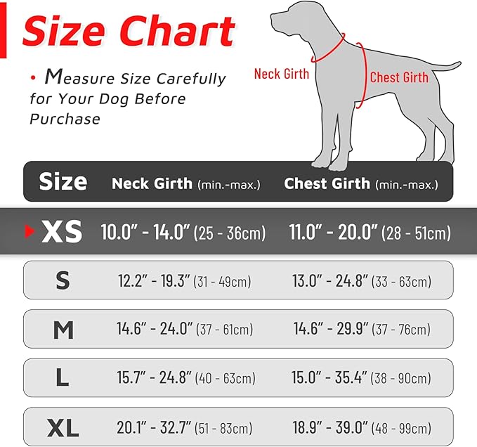 Eagloo Small Dog Harness No Pull, Service Vest with Reflective Strips and Control Handle, Adjustable and Comfortable for Easy Walking, No Choke Pet Harness with 2 Metal Rings, Red, XS-PurrikoPets