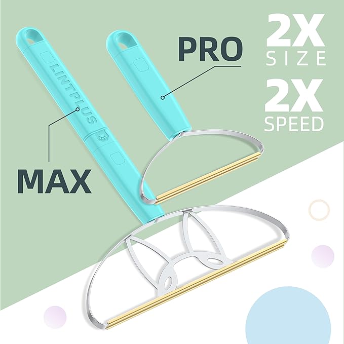 Flex MAX & Pro Pet Hair Remover Kit by LINTPLUS - Dog & Cat Hair Removal Tool for Furniture, Carpets, Rugs & Couches - Easy to Use, Reusable Carpet Scraper for Pet Hair-PurrikoPets