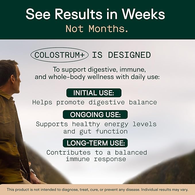 Adapt Naturals Colostrum Supplement with Lactoferrin & Beta-Glucan, Bio-Avail Grass Fed Bovine Colostrum Powder for Gut Health, Immune Support & Vitality | Non-GMO, 2500mg, Unflavored - 60 Days Supply-PurrikoPets