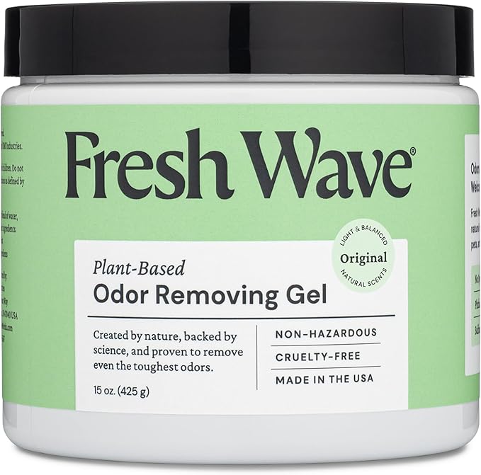 Fresh Wave Odor Removing Gel, 15 oz. - Odor Absorbers for Home, Safer Odor Relief, Natural Plant-Based Odor Eliminator, Every 15 oz. lasts 30-60 Days, For Cooking, Trash & Pets-PurrikoPets