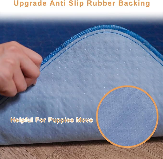 2Pack Washable Pee Pads for Dogs 18”x24”, Quick Dry Puppy Pads, Waterproof, Non Slip, Premium Reusable Dog Training Pads-PurrikoPets