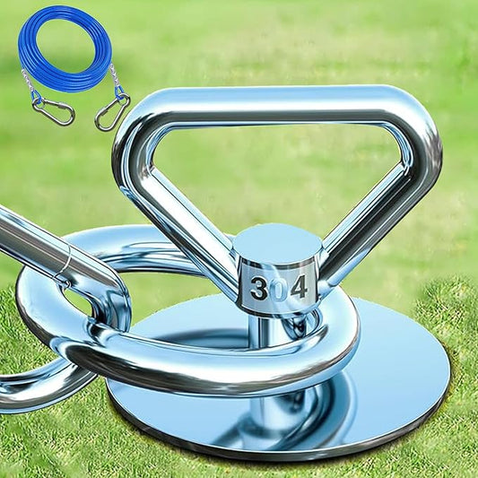 Dog Tie Out Cable and Stake,(up to 200lbs) 360° Swivel Dog Run Anchor -with 30FT Heavy Duty Cable,Runner for Yard-Dog Stake for Yard Outdoor Camping-PurrikoPets