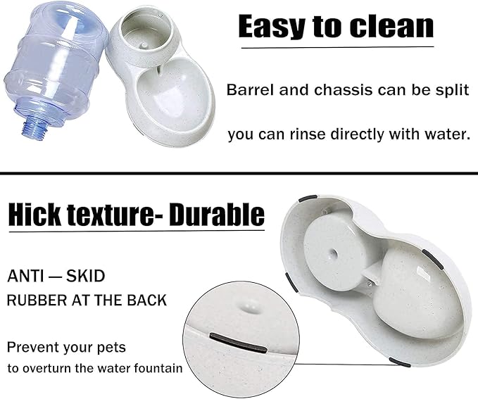 Dog Water Bowl Dispenser,3 Gallon/ 11L Pet Water Dispenser Station for Large Dogs and Cats,Gravity Automatic Feeder,Large Size Dog Drinking Fountain-PurrikoPets