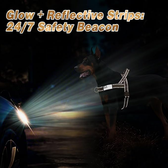 Forestpaw No Pull Dog Harness - Soft Flannel Padded Tactical Dog Vest Harness with Quick Release Buckle, Adjustable Reflective Pet Harness for Large Dogs Walking Training,Brown Camouflage L-PurrikoPets