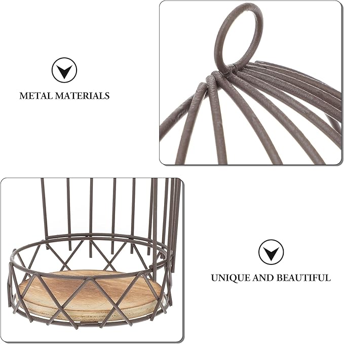 Farmhouse Birdcage Candle Holder Bird Cage Decor Lanterns Decorative Metal Candlestick Vintage Bird Cage Planter Holder Tealight Hanging Birdcage Lantern Flowerpot for Wedding Table Decor-PurrikoPets