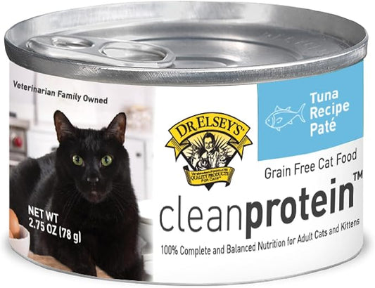 Dr. Elsey's cleanprotein Tuna Recipe Wet Cat Food (Case of 24), 2.75 oz Canned Food-PurrikoPets