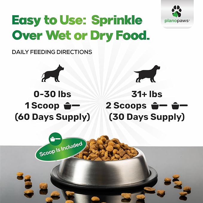 Dog Teeth Cleaning Powder - Plaque and Tartar Remover - Dental Powder with Bactase PET - Breath Freshener for Overall Dental Care - Supports Mouth, Teeth, and Gum Health for All Ages and Sizes-PurrikoPets