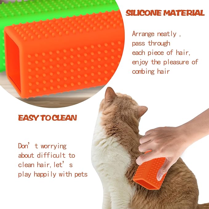 2pcs Pet Hair Remover, Car Carpet Cleaner for Dog & Cat Hair, Interior, Furniture, Sofa-PurrikoPets