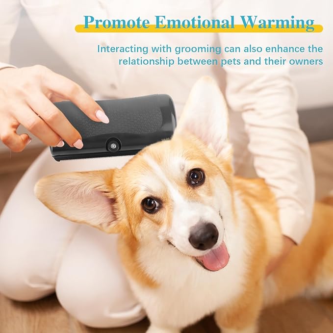 2025 Upgrade Deshedting Dog Brush & Cat Brush - Dog Undercoat Brushs with Comfort Grip, Pet Hair Removal Tool for Shedding - Fits Short Hair Pets (4 Inches)-PurrikoPets