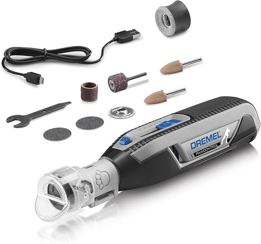 Dremel PawControl 7760-PET Dog Nail Grinder and Trimmer - Cordless & Rechargeable Pet Grooming Tool Kit - Safe for Dogs, Cats, and Small Animals (Amazon Exclusive)-PurrikoPets